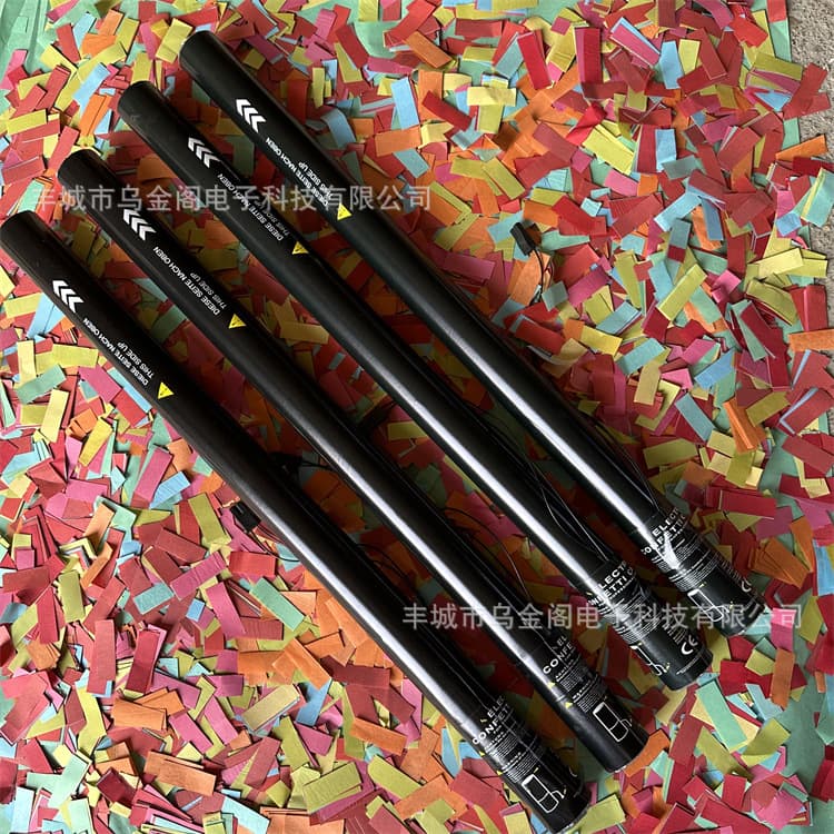 Hand-Twist Confetti Cannon for Bar Atmosphere, Electronic Hand-Twist Confetti Gun, Gatling-Style Confetti Ammo with Flame-Retardant Paper