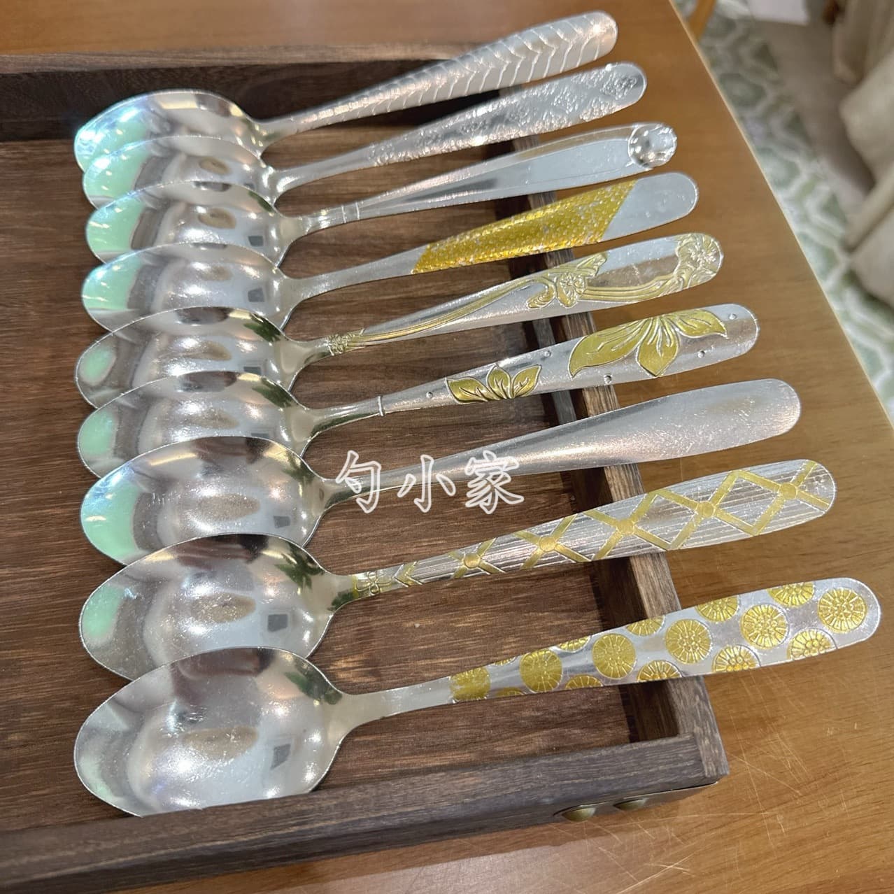 Creative Stainless Steel Western Fork and Spoon Set with Patterned Handle, Small Fork and Spoon Set, Direct from Jieyang Factory