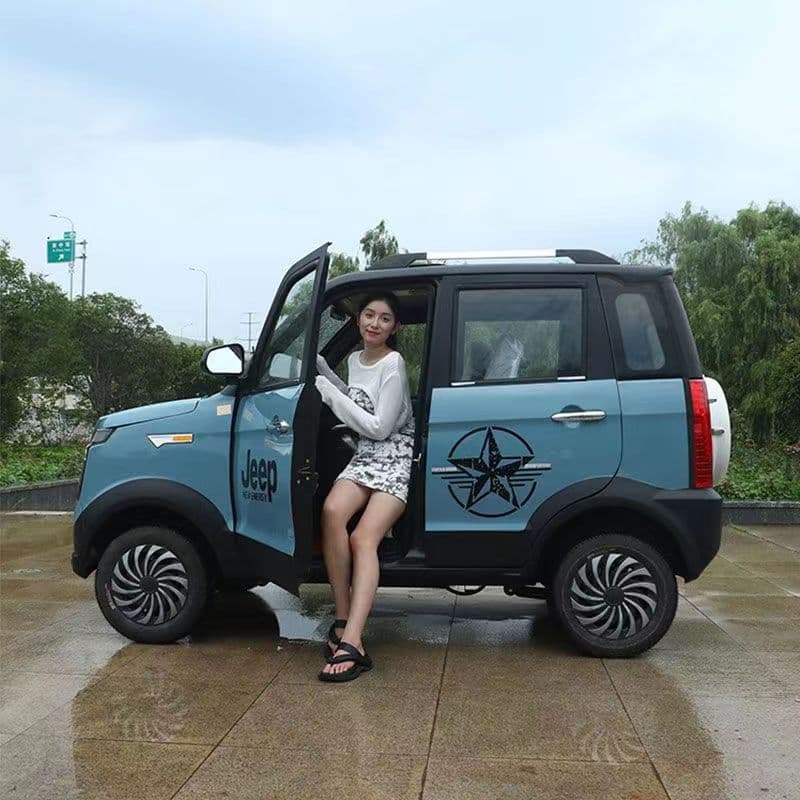 Senior Mobility Scooter 4-Wheel New Energy Adult Home Use Child Pickup Gas-Electric Dual-Use Sightseeing Electric Vehicle
