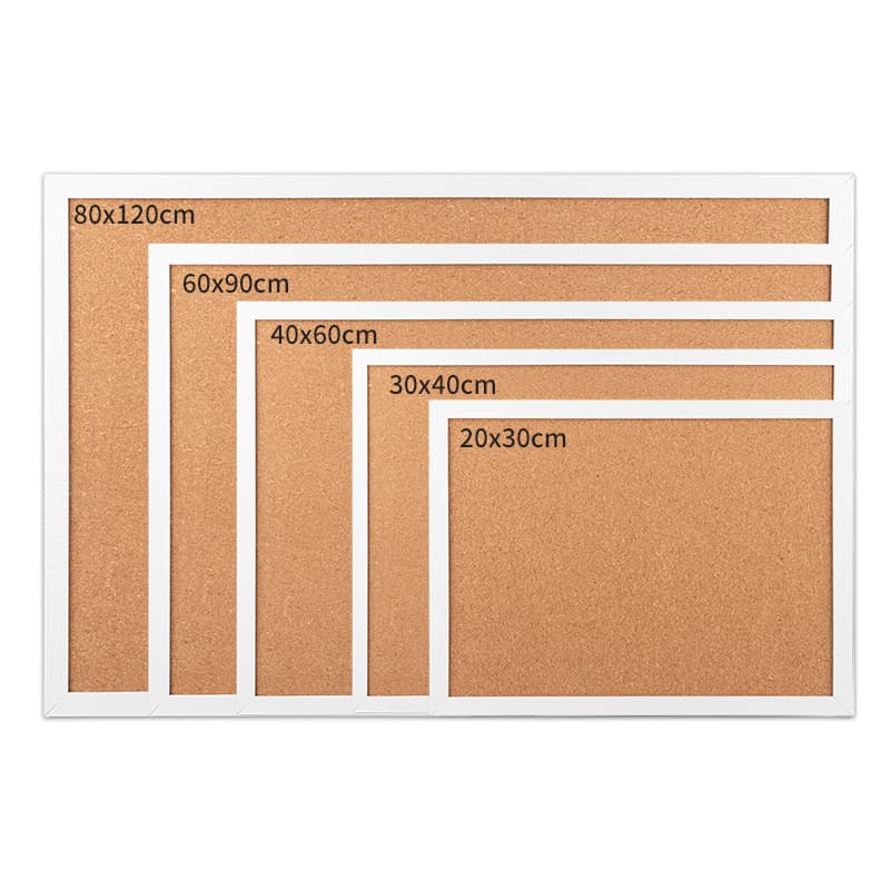 Office Home Message Board Background Display Board, Wall-Mountable Black Frame Cork Board, Photo Wall Frame Storage