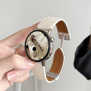 Compatible with Huawei GT4 Strap New GT5/6 Genuine Leather Magnetic GT3 Leather Watch3 Pro/4 Pro Strap GT2