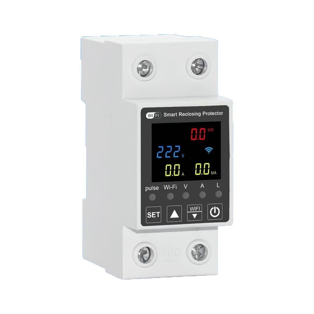 Tuya Smart WiFi Auto Reclosing Remote Control Leakage Protection Switch with Power Metering and Timer Circuit Breaker