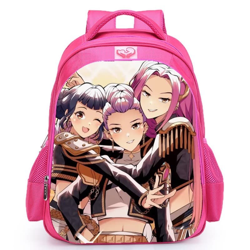 Elementary School Backpacks - KPop Demon Hunters Cartoon Printed Schoolbags