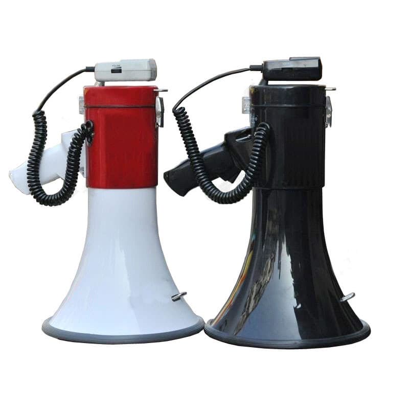 Factory Direct Wholesale 50W Handheld Outdoor Horn Megaphone for Fire Safety Promotion Speeches Outdoor Loudhailer Amplifier