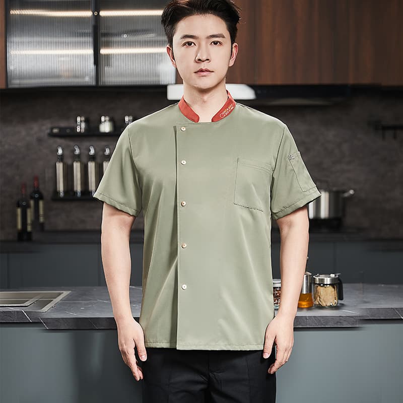 Professional Chef Work Shirt High-End Hotel Restaurant Dining Back Kitchen Chef Unisex Workwear