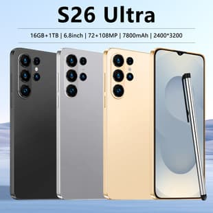 S26 Ultra Cross-border Hot 7.3-inch Large Screen 2+16G Android Smartphone Factory Direct Low Price