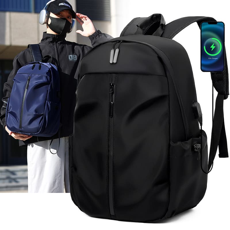 Lightweight Waterproof Cross-Border Men's Business Laptop Bag with Logo Printing, Large Capacity Student Backpack/Casual Backpack