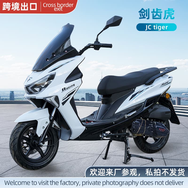 Cross-border Export Sabertooth Motorcycle Adult Two-Wheeled Gas Scooter 150cc Fuel Motorcycle