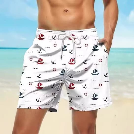 2026 AliExpress Foreign Trade Summer Fresh Style Men's 3D Digital Print Casual Sportswear Wholesale