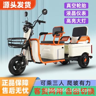 Electric Tricycle Stall Adult Elderly Commuter Small Home Passenger and Cargo Women's Child Pickup Electric Scooter