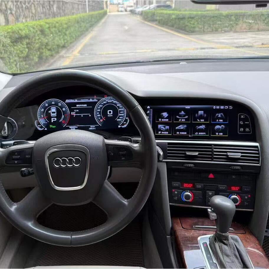 23.1-inch dual screen suitable for Audi A6 2005-2012 Android navigation all-in-one LCD instrument