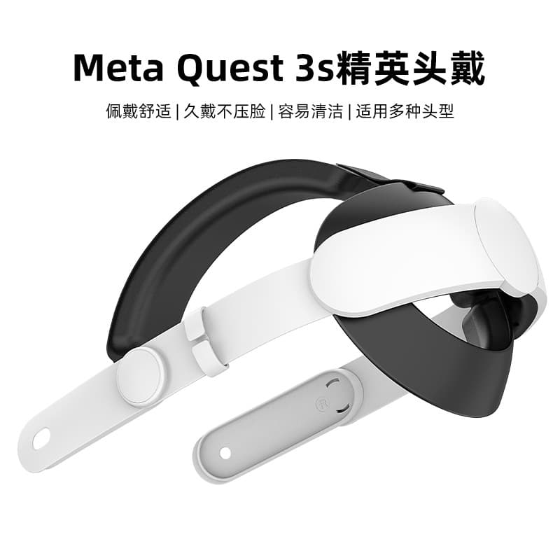 Suitable for the New Meta Quest 3S Elite Headband, Comfortable to Wear, Ergonomic Adjustable Pressure-Reducing Headband