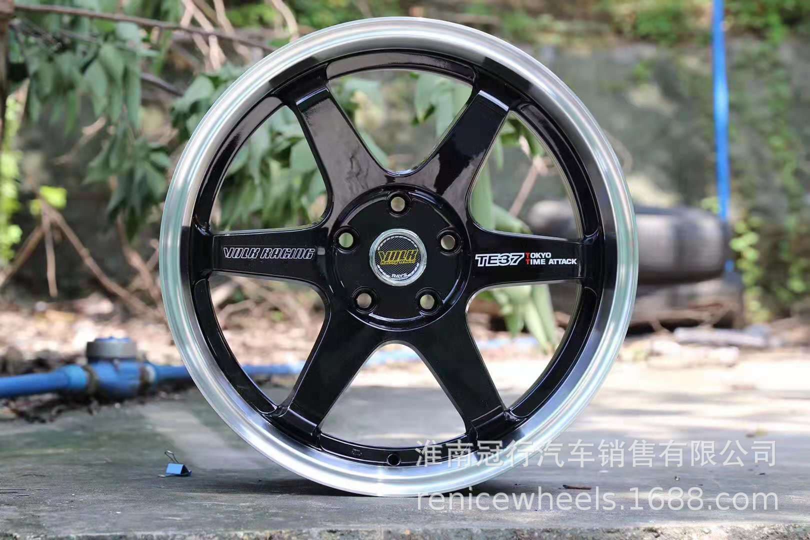 Classic Te37 Aluminum Alloy Car Wheels 15 16 17 18 19 Inch Front Hub Modification Rims for Volkswagen Mercedes BMW Audi Chevrolet Buick Honda Toyota Nissan Mazda