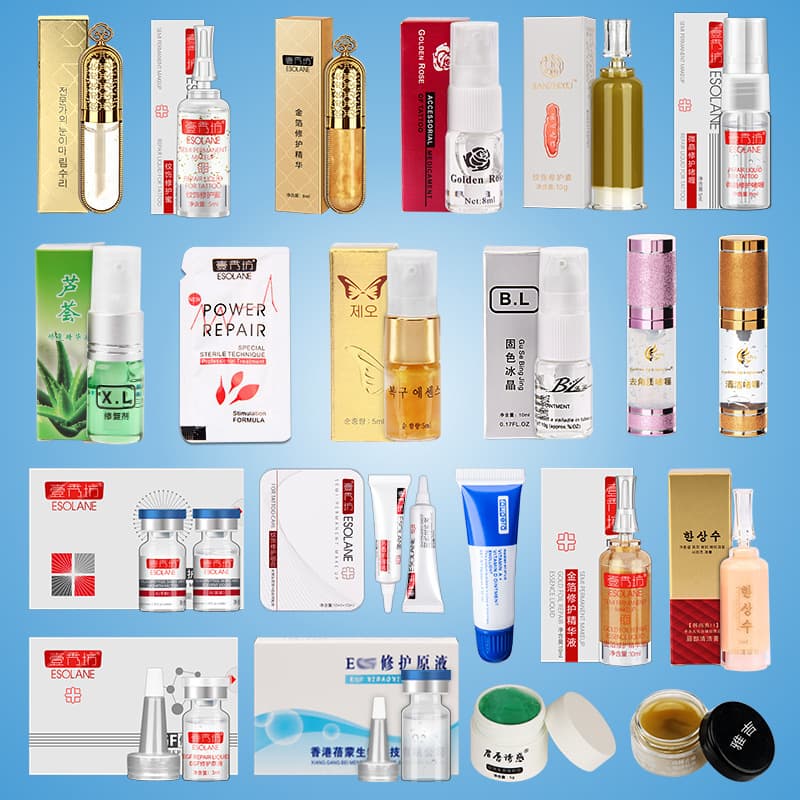 Tattoo Embroidery Repair Ice Crystal Eyebrow Repair Agent Genuine Zero Scab Semi-Permanent Repair Tattoo Eyebrow Lip Repair Liquid Cream