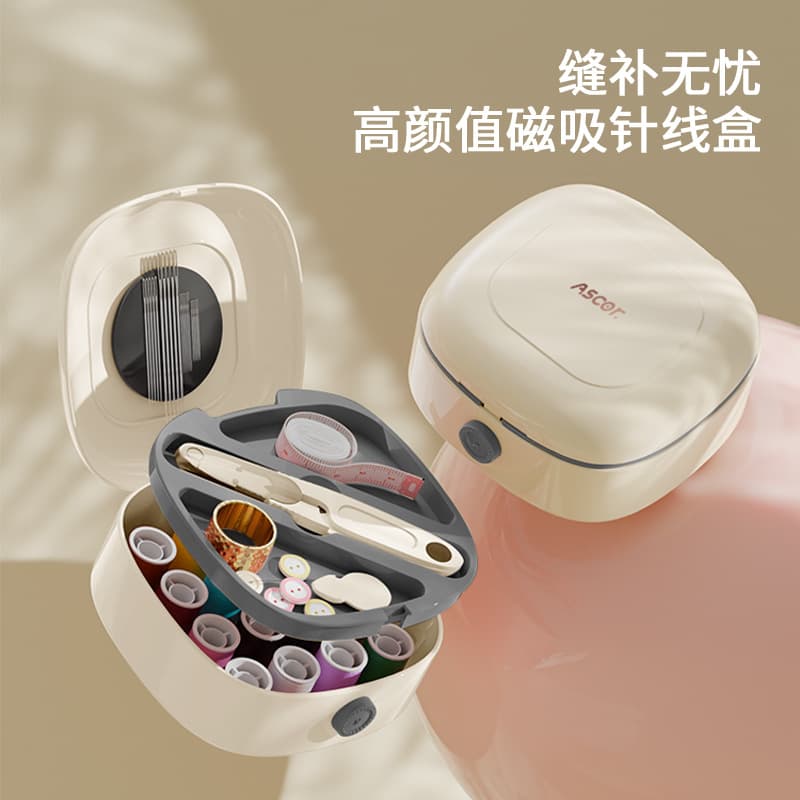 High-Quality Magnetic Sewing Box for Home Use, New Portable Dormitory Family High-Quality Sewing and Practical Set Storage Mini