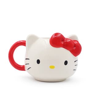 Hello Kitty Ceramic Mug Cute Cartoon Cat Head Water Cup Creative Girl Coffee Cup Household Cup