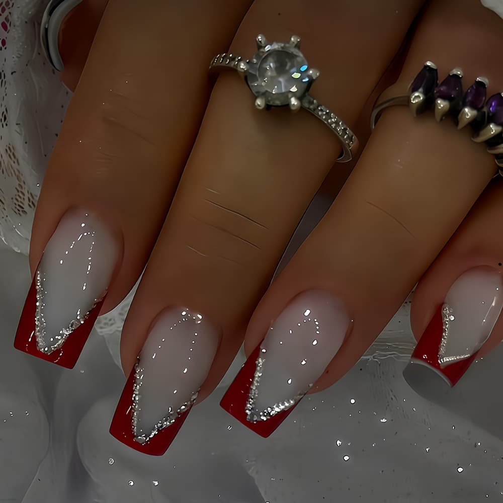 French Gold Powder Yellow Wearable Nails Warm Color Maillard Skinny White Fake Nails Simple Almond Nails Wholesale