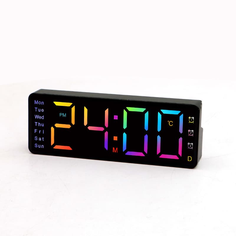 Desktop LED Electronic Alarm Clock, Voice-Controlled Countdown, Simple Rectangular Electronic Clock, Cross-Border Bedroom Exclusive