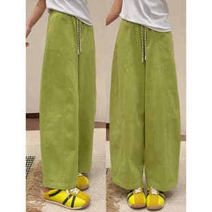 AH188 Pants Pattern Women's Bloomers Wide Leg Curved Knife Jeans Straight Leg Banana Pants Template