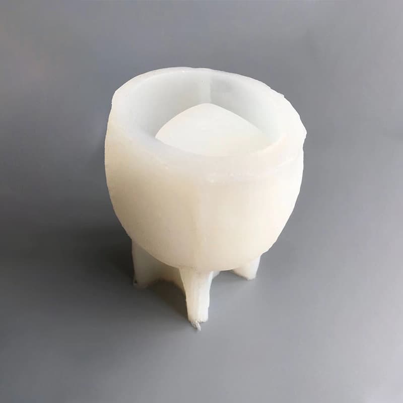 Creative Eggshell Candle Holder Shape Silicone Mold DIY Raindrop Pen Holder Flower Pot Concrete Glue Plaster Decoration
