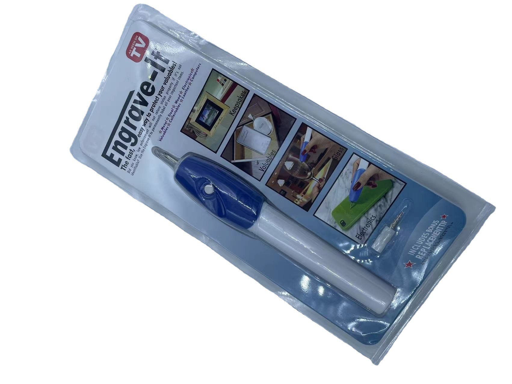 Engrave-It Electric Engraving Pen/Electric Engraving Brush Electric Etching Pen, Double Blister Packaging, 200-Pack