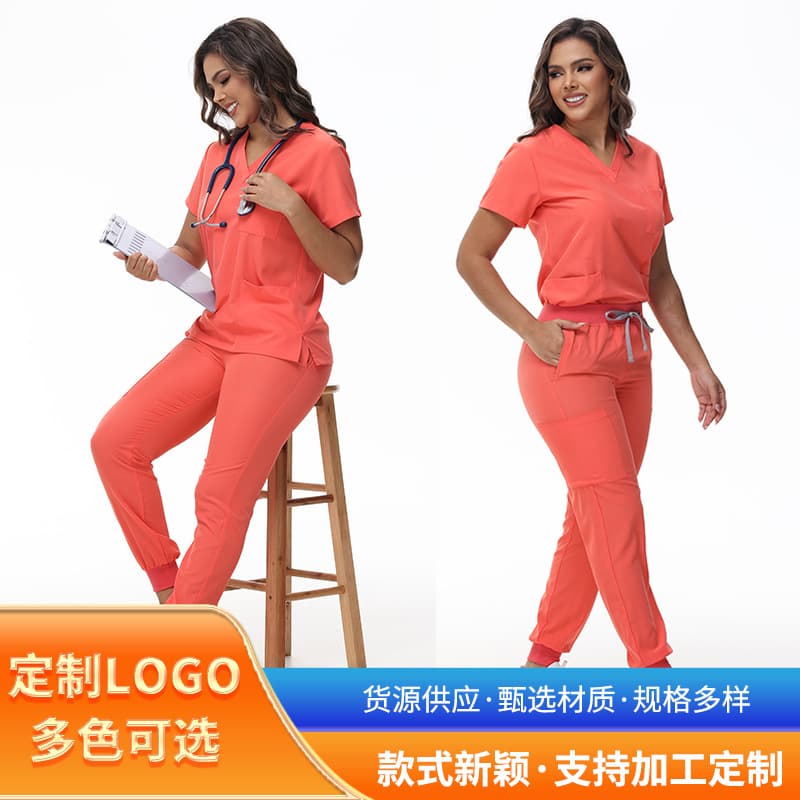 Foreign trade beauty salon operating room doctor and nurse work uniform surgical gown quick-drying comfortable elastic scrub suit