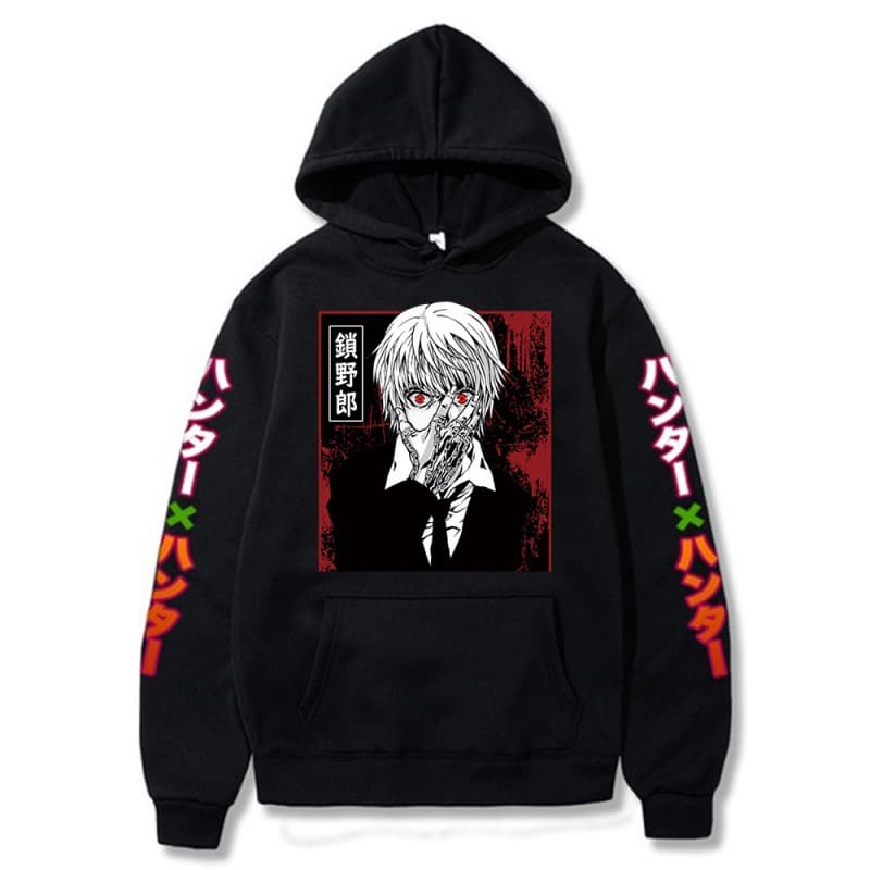 Anime Hunter x Hunter Printed Hoodie for Men and Women, Long Sleeve Student Pullover with Hood