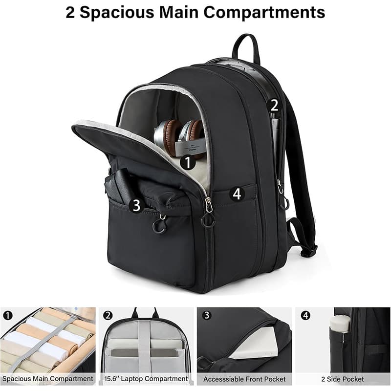 Large Capacity Laptop Backpack for Men Business Commuter Travel Waterproof Lightweight Fashion Casual