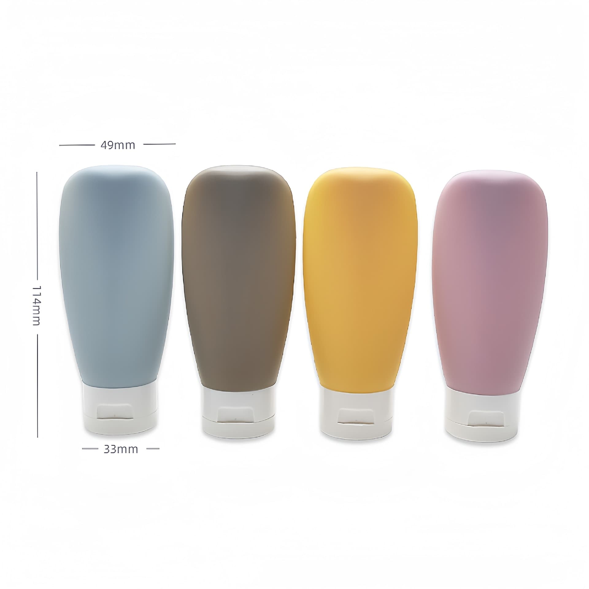 Travel Bottle Set, Empty Soft Bottles for Cosmetics, Shampoo, Shower Gel, Facial Cleanser, Skincare, Hand Cream