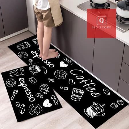 TEMU Dropshipping American Kitchen Mat Set, Shock-Absorbing, Stain-Resistant, Easy to Clean, Entryway Mat