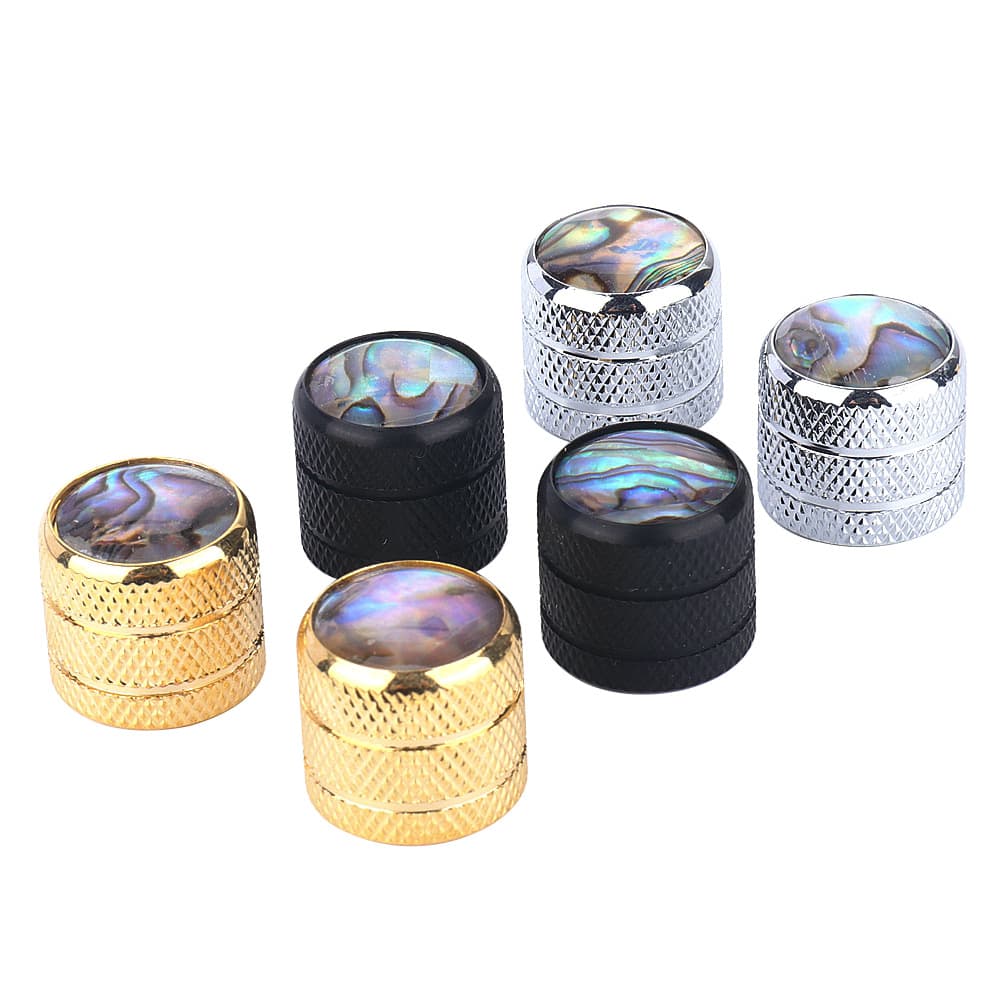Electric Guitar Volume Knob ST TL Guitar Knob Electric Bass Premium Shell Inlay Metal Knob Guitar Accessories