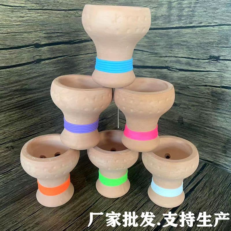 Arabic Red Terracotta Hookah Bowl Clay Pottery Bowl Hookah Bowl Accessories Bulk Production Ceramic Hookah