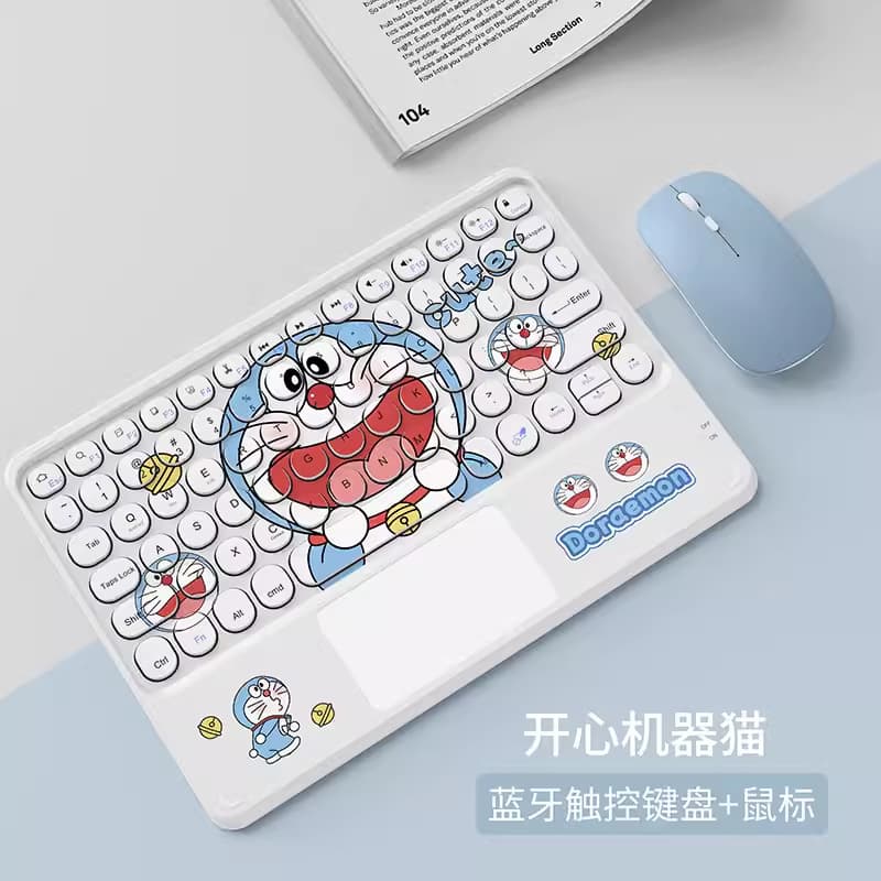 Rechargeable Bluetooth Keyboard for Xiaomi, Huawei, Apple iPad, Tablets, Touchscreen Keyboards, Computers, and Phones