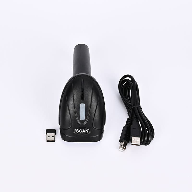 Junyuanchuangyi 1D/2D Wireless Barcode Scanner Logistics Supermarket Payment Handheld 2.4G Bluetooth Barcode Reader