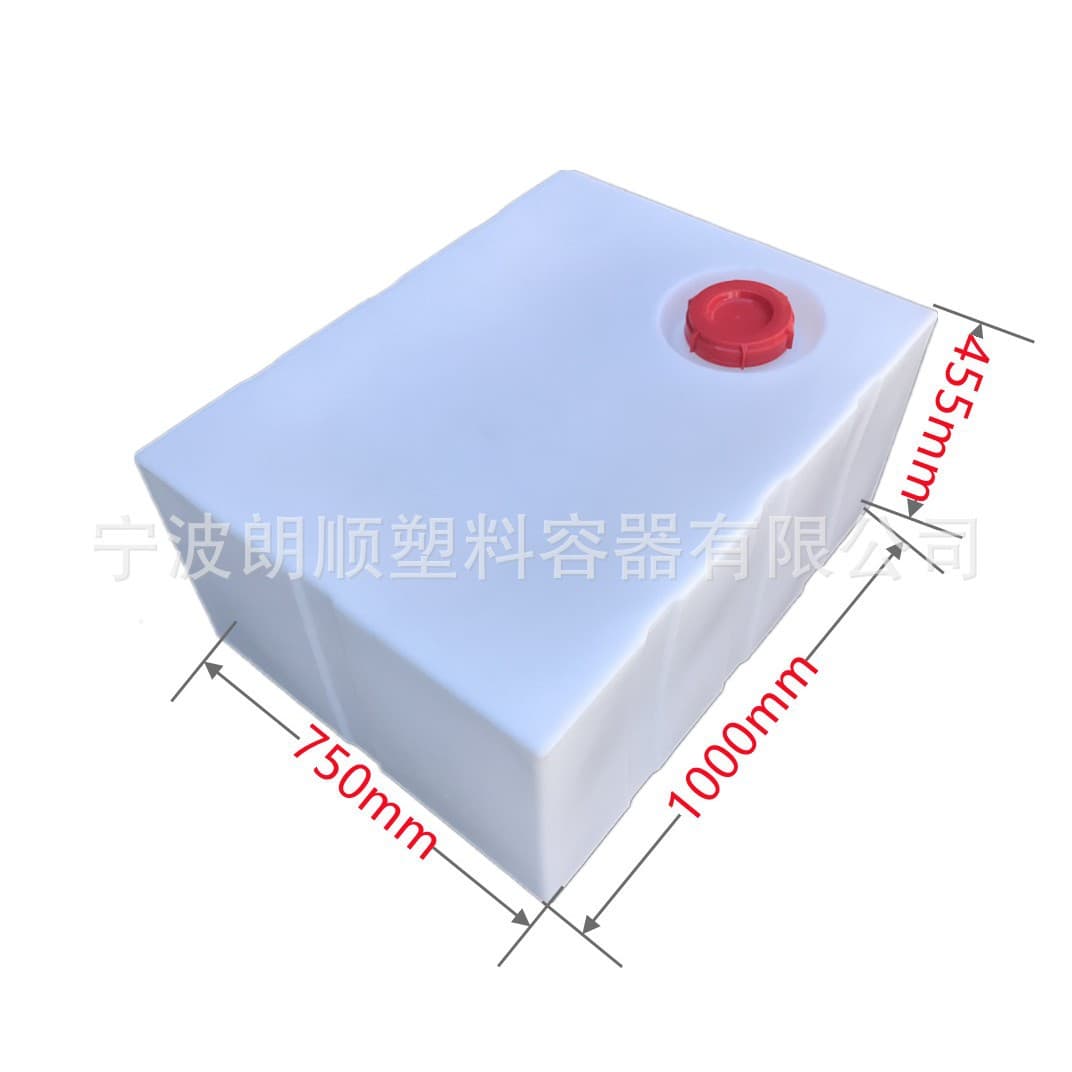 High Pressure Cleaning Truck Water Tank, Acid and Alkali Resistant Outdoor Storage Bucket, Square Thick Water Tank 300L Plastic Diesel Bucket