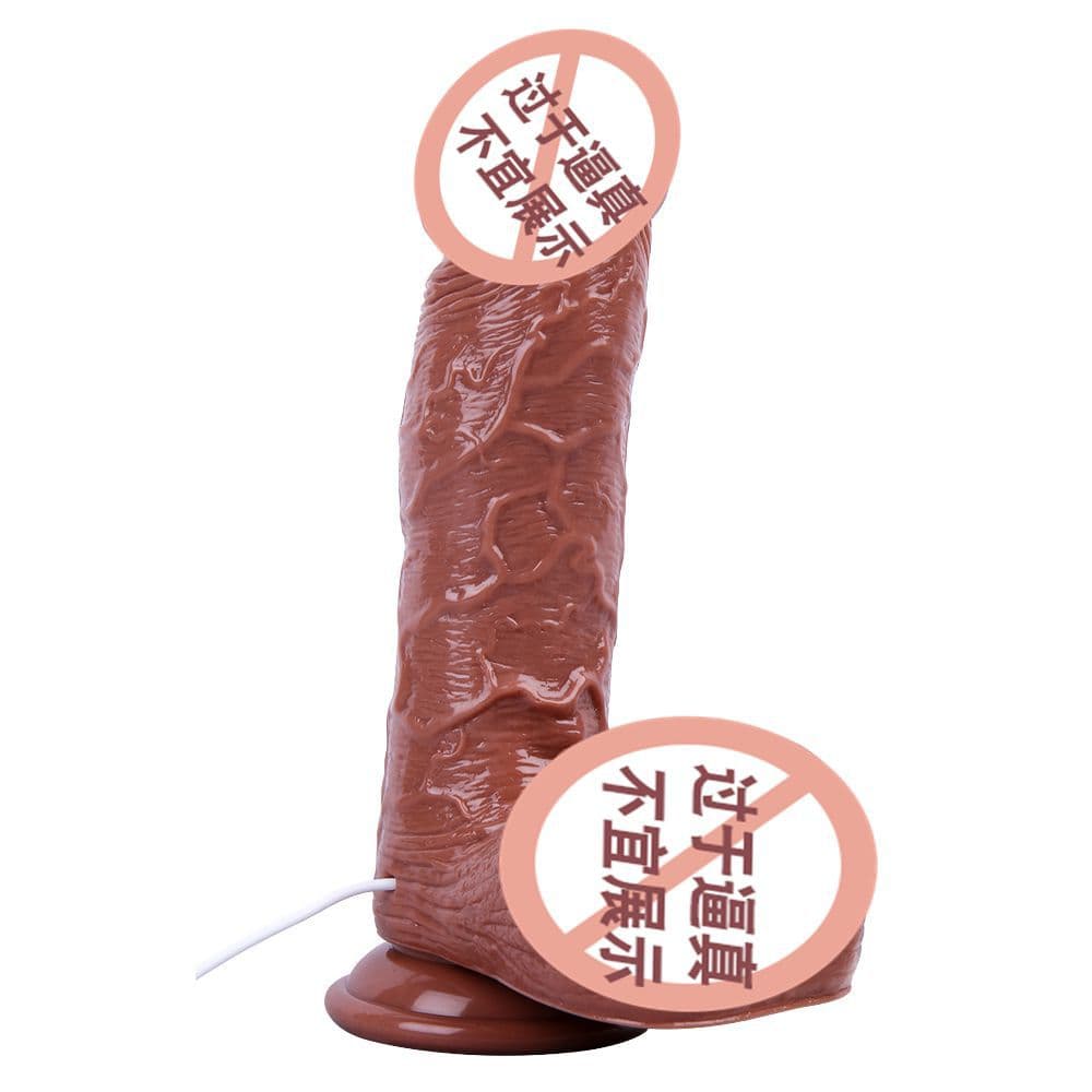 D57 Electric Three-Male Thick Large Wired Remote Vibrating Dildo with Big Balls J European-American Style Amazon Drop Shipping