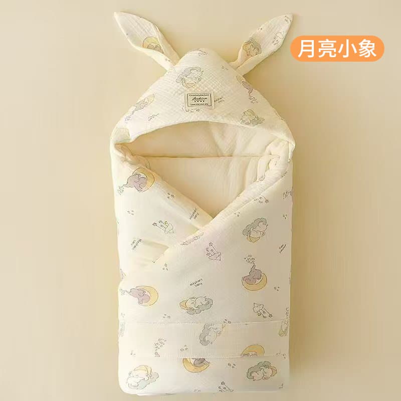 Newborn Swaddle Blanket Pure Cotton Gauze Hospital Receiving Blanket Spring Autumn Winter All-Season Space Cotton Wrap Wholesale