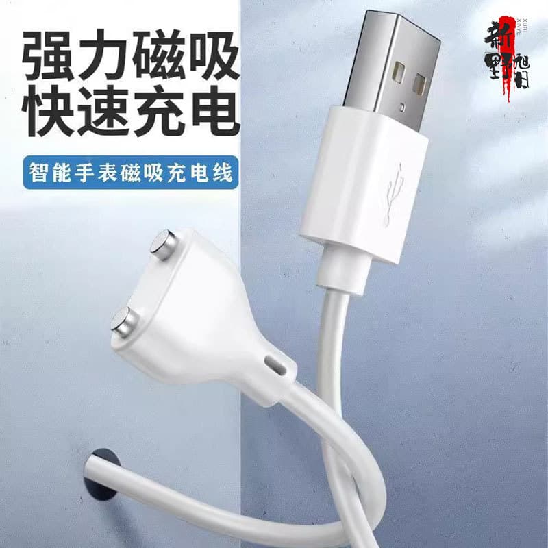 USB to 2-Pin Magnetic Charging Cable for Electric Facial Cleansing Devices, Data Cable for Adult Products