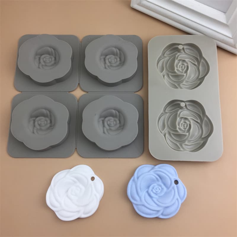 Handmade Soap Making Silicone Mold Tea Flower Shape Chocolate Baking Mold Irregular Shape Kitchen Tools for DIY Crafts