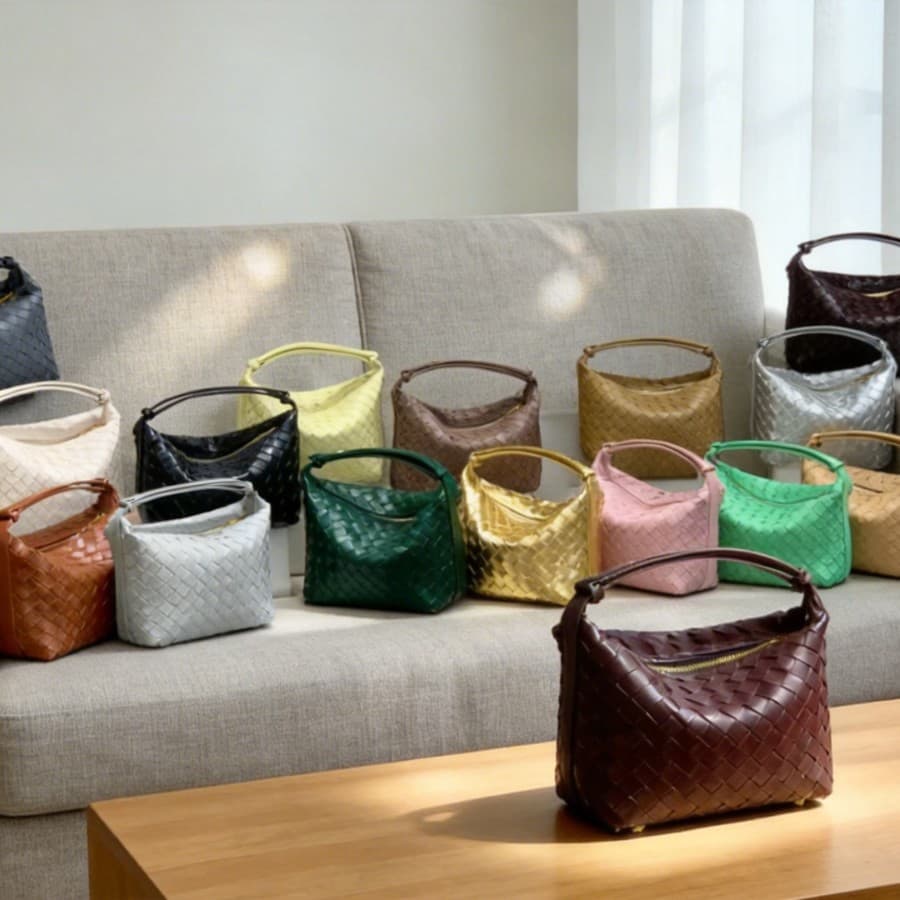 Light Luxury Style Versatile Woven Bag, Trendy Underarm Bag, High-End Women's Bag, Large Capacity Handbag, Luxury Bag