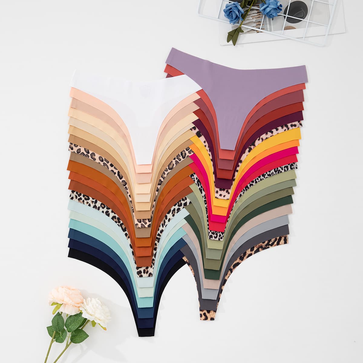 Cross-border Hot Selling Thong Panties Shein TEMU AliExpress Popular Seamless Underwear Set European and American Sizes