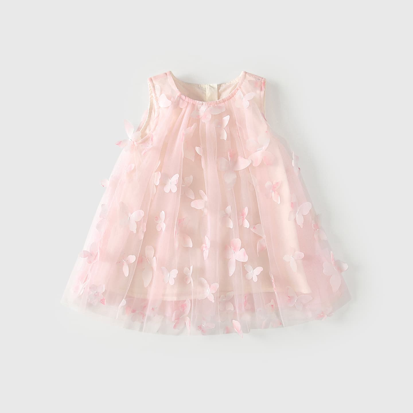 Girls dress summer mesh princess dress baby girl one year old dress tutu skirt infant high-end skirt