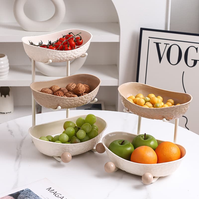 New Multi-Layer Fruit Tray for New Year Living Room Coffee Table Home Candy Tray High-End Front Desk Snack Plate Fruit Plate