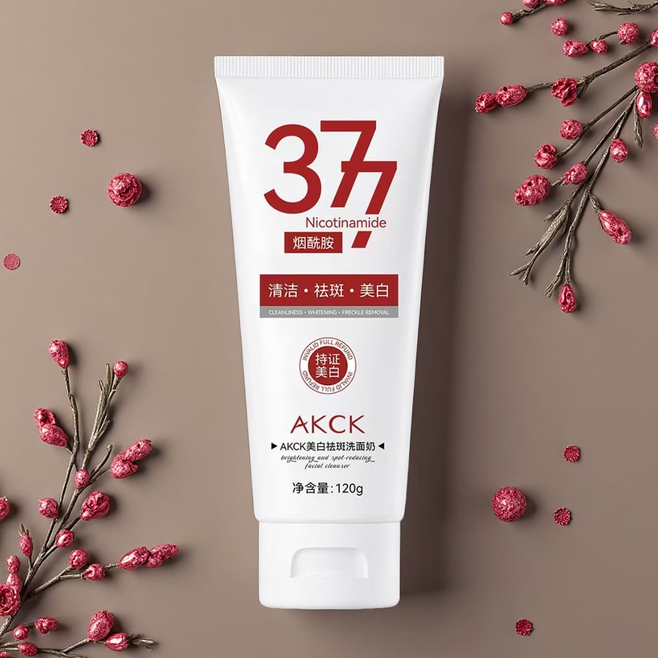 Whitening & Fade Spots Facial Cleanser, Gentle Cleansing, Oil Control, Non-Tightening, Hydrating, Brightening Skin Whitening Cleanser