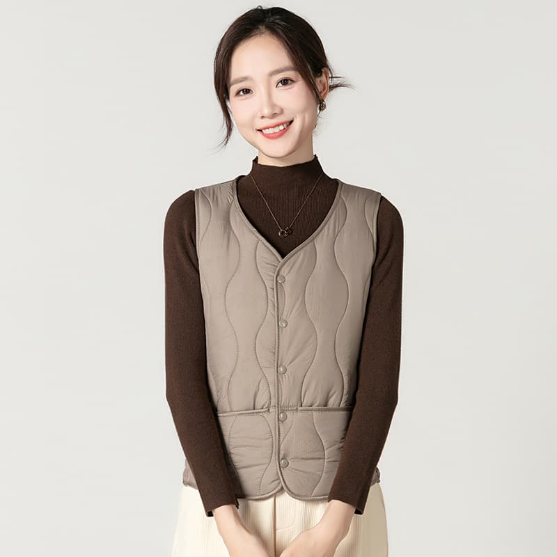 Off-season 2024 new cotton women's vest, autumn and winter, fleece-lined, warm and thick, short and slim fit.