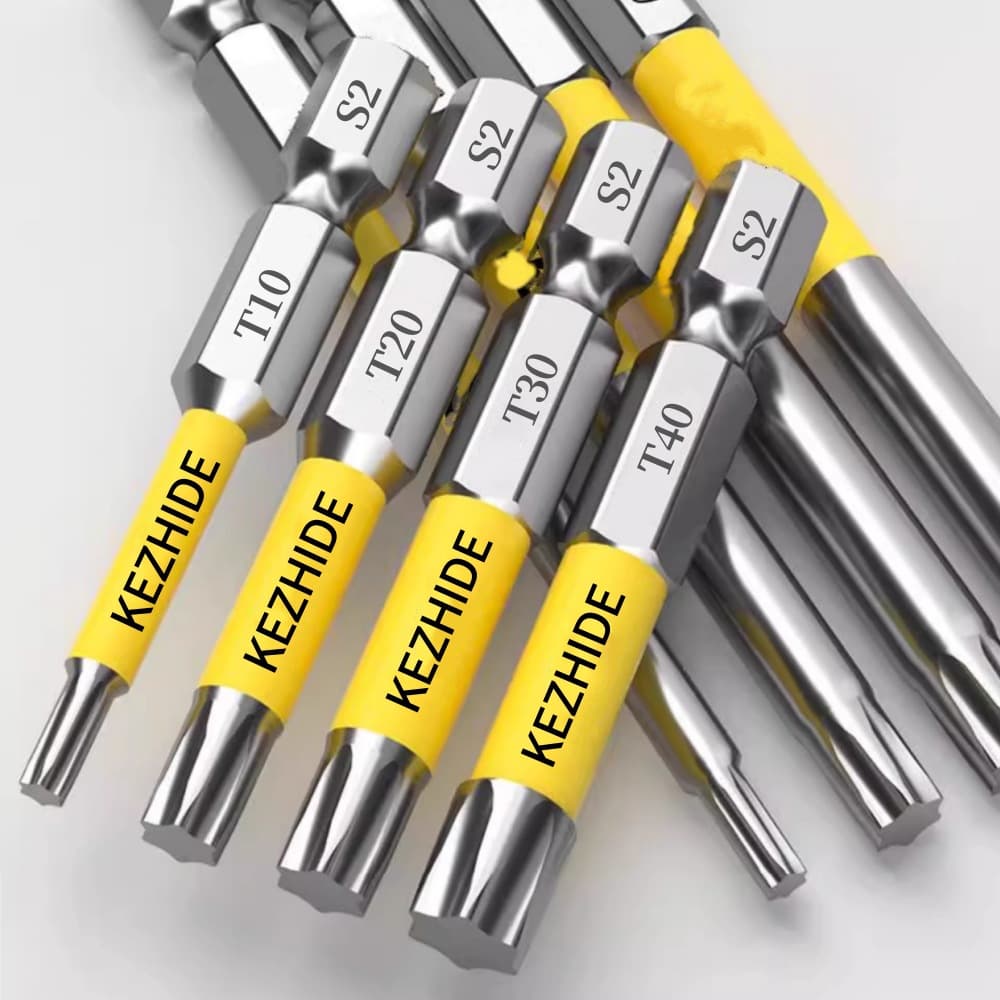 Kezhide 100mm Strong Magnetic Torx T20T25 Impact Resistant Screwdriver Head S2 Steel High Torque Hardness