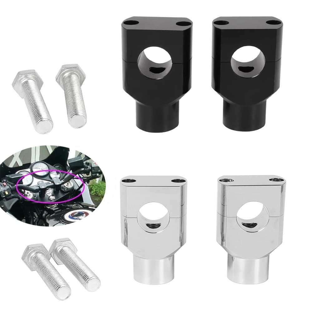 Motorcycle Accessories Cruiser Chopper Modification Handlebar Riser Handlebar Post Heightening Column Handlebar Clamp 25MM
