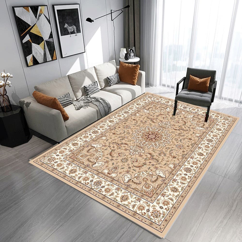 Cross-border Persian Ethnic Style Floor Mat Nordic Living Room Bedroom Home Carpet Luxury Hotel B&B Bedside Rug Wholesale