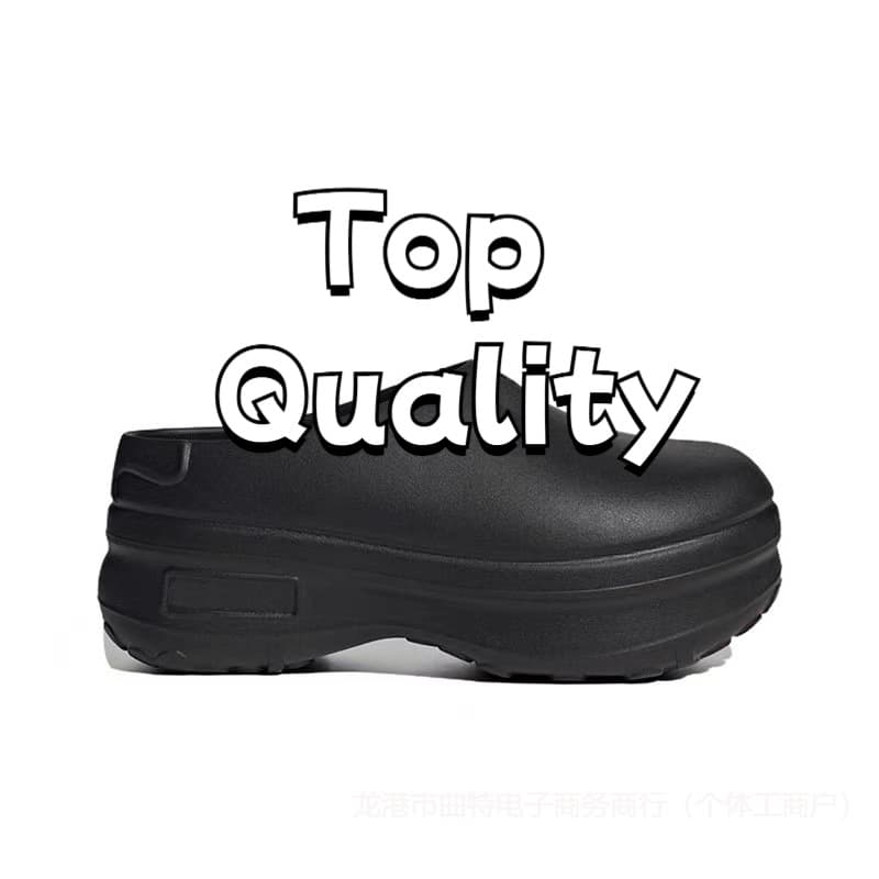 Putian Pure Original Comfort Soft Sole Chef Shoes, Adidas Three Stripes Same Style Thick Sole Unisex Height-Increasing Sports Clog Sandals MU Women
