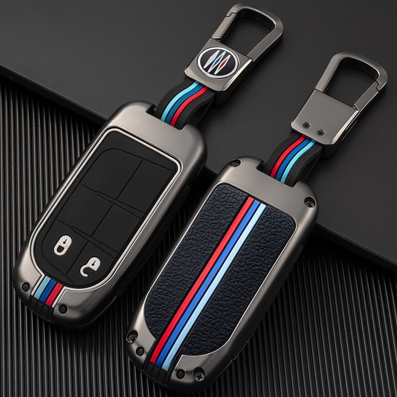 Jeep Key Case Cover for Compass, Cherokee, Renegade, Grand Commander, Grand Cherokee Shell Buckle